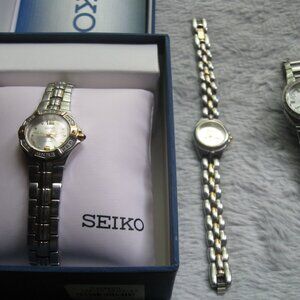 Womens Watch Lot Seiko, Fossil & Disney AS IS